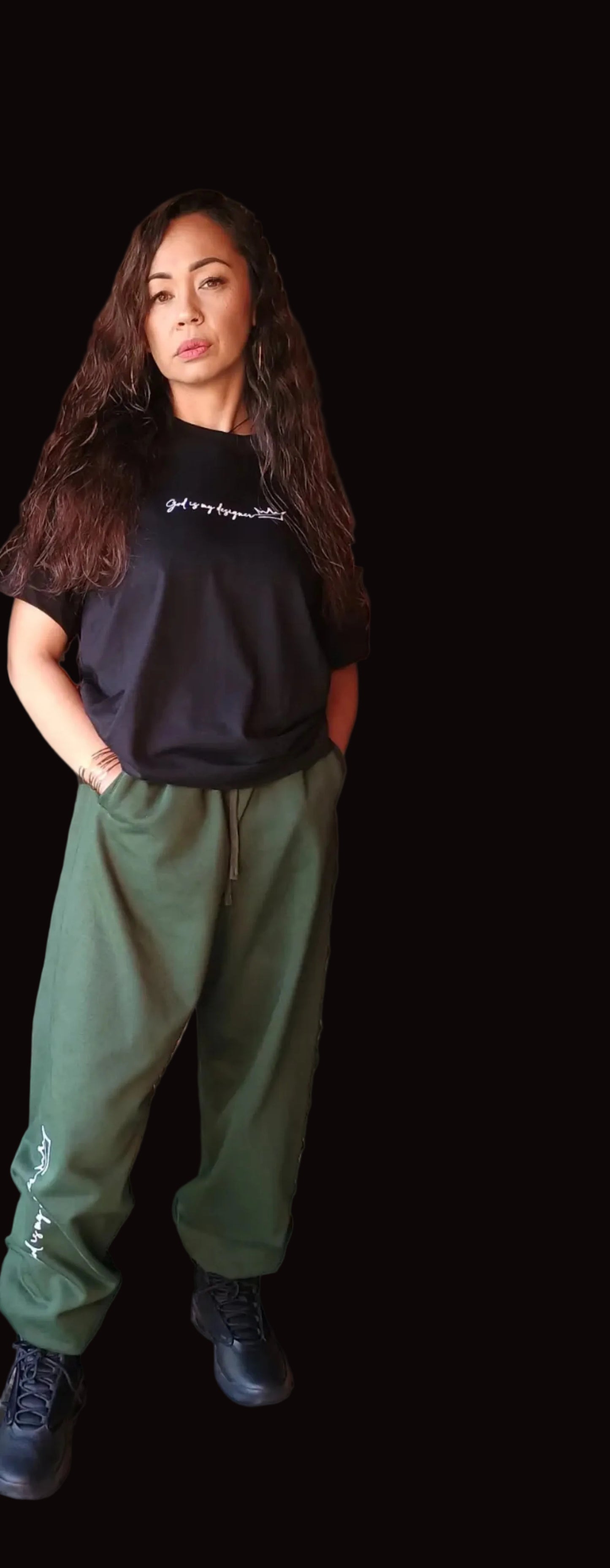 SANCTIFIED JOGGER LOGO SWEATPANTS