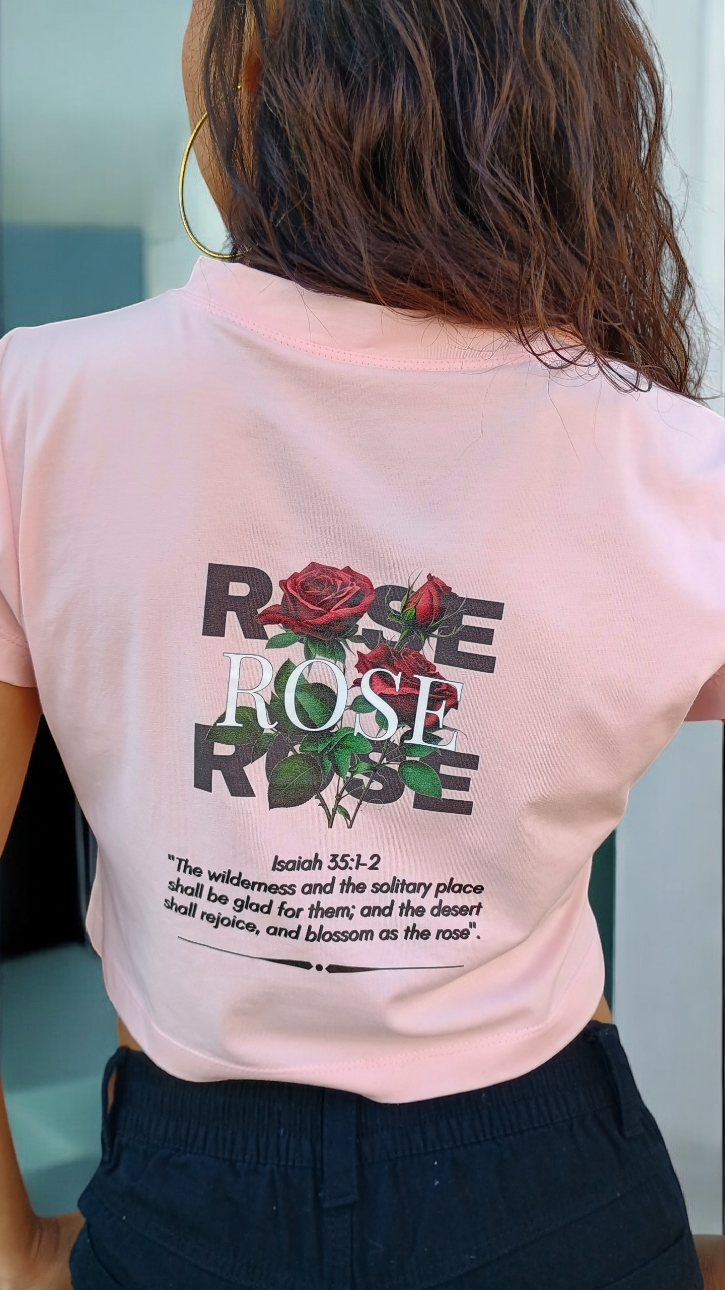 BLOSSOM & ROSE WOMEN'S CROP TEE