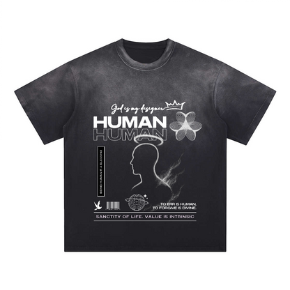 ANOINTED HUMAN WASHED COTTON TEE