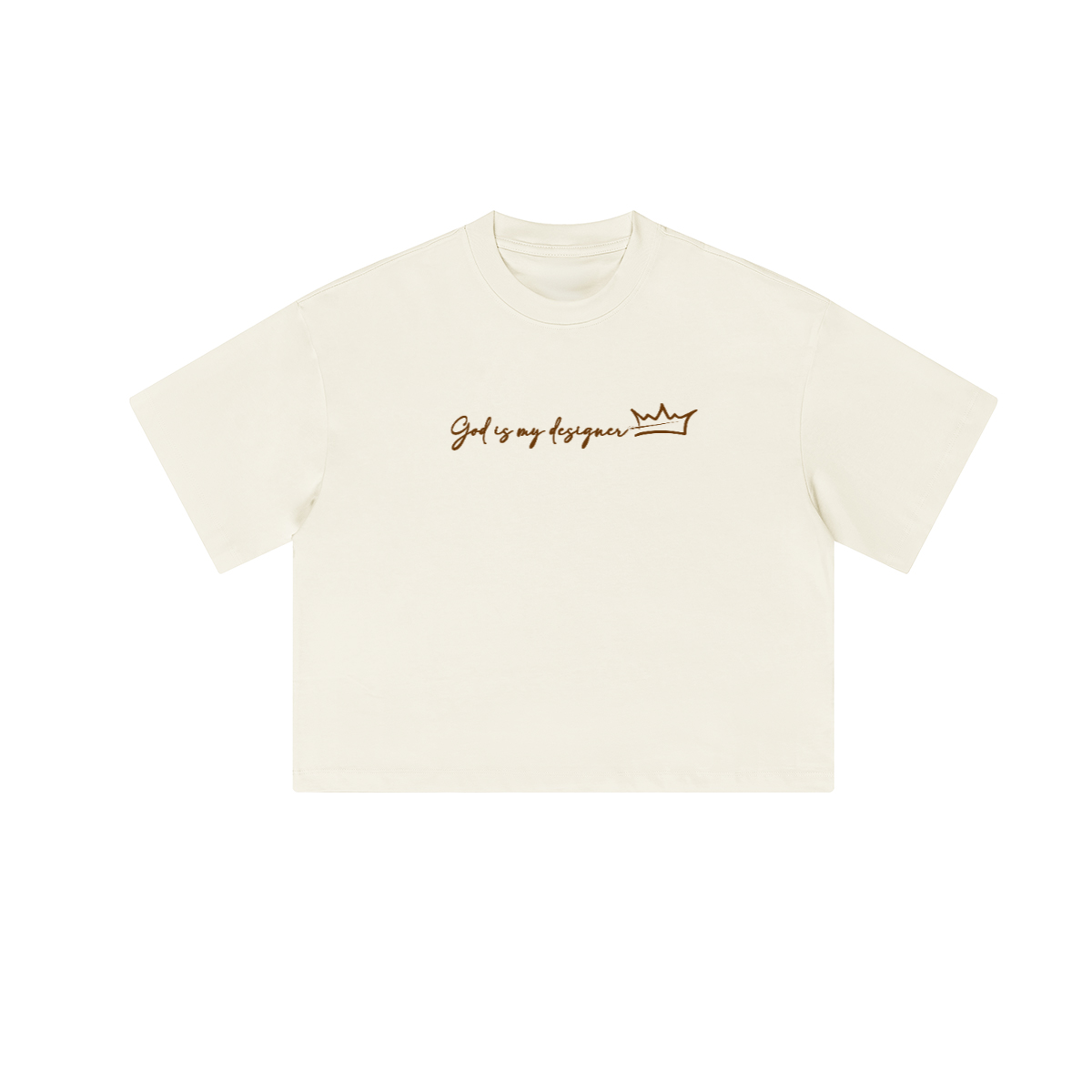 FAITH OVER FEAR CROPPED BOXY TEE