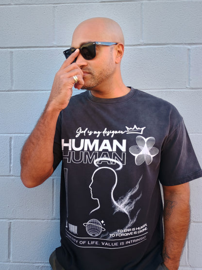 ANOINTED HUMAN WASHED COTTON TEE